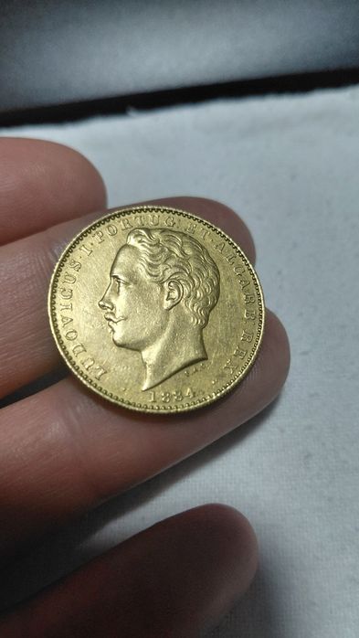 Moeda Ouro 10000Reis 1884