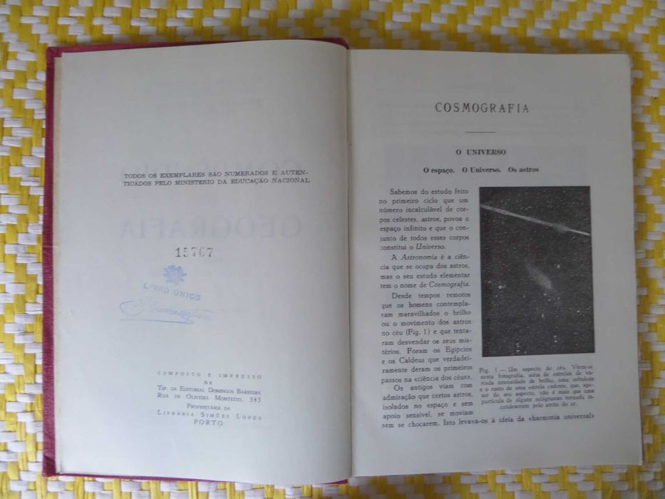 Compêndio  GEOGRAFIA 2º CICLO DOS LICEUS  - 1962
Júlio L de Loureiro