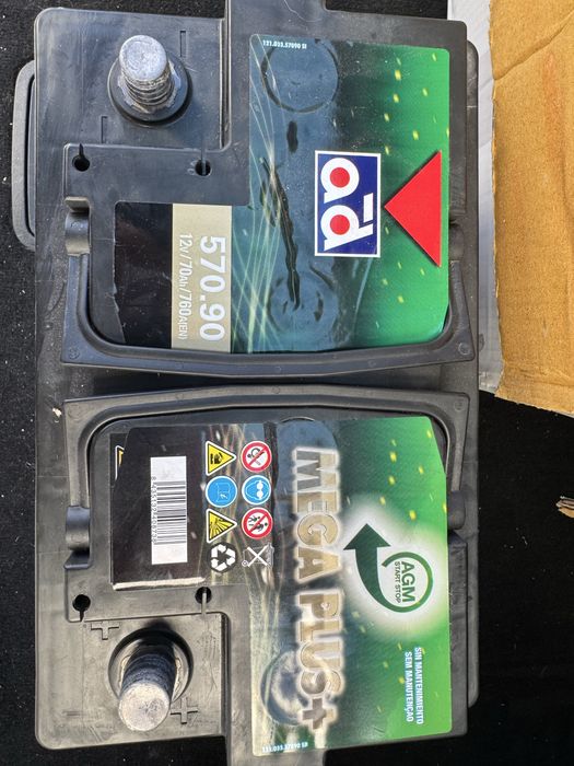 Bateria start and stop 12v 70ah 760a