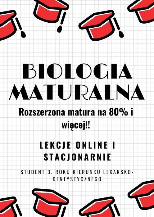 Biologia maturalna bez spiny i wkuwania na blachę | Student stomatologii | Lekcje ONLINE (cała Polska)