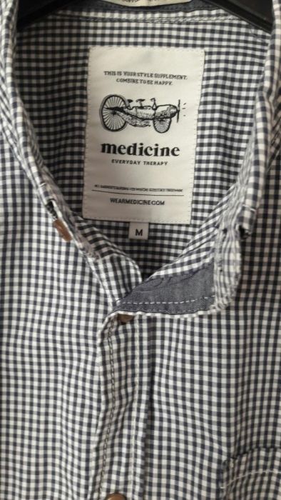 Koszula męska kratka, medicine M