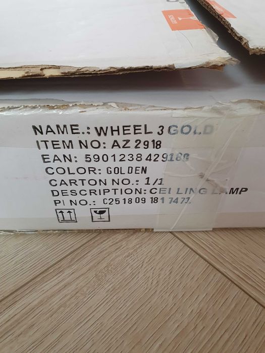 Lampa wisząca Azzardo wheel 3 AZ2918