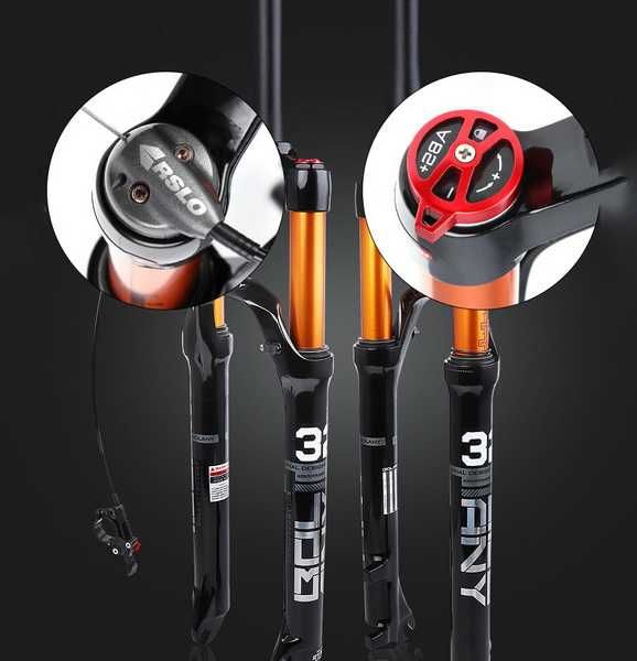 Вилка велосипедна BOLANY 26" 27.5" 29" повітряна різних моделей