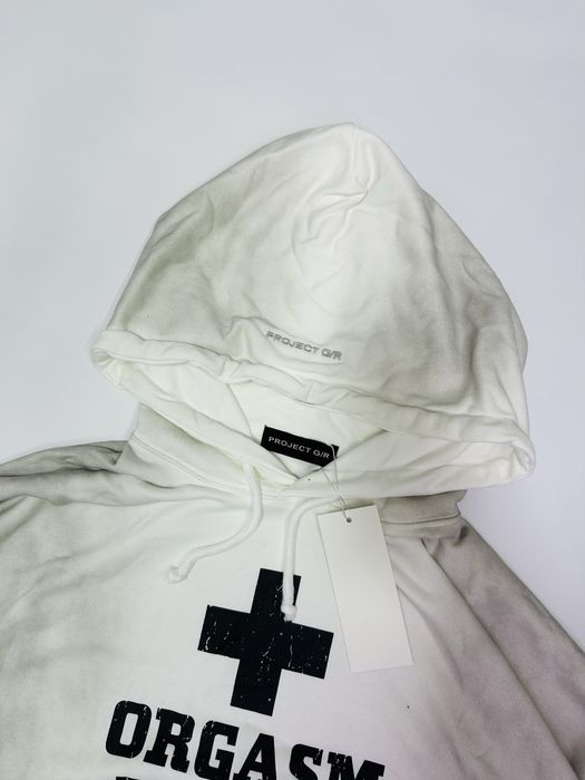 Худи кофта Project G/R hoodie ORGASM DONOR opium black and white S-L