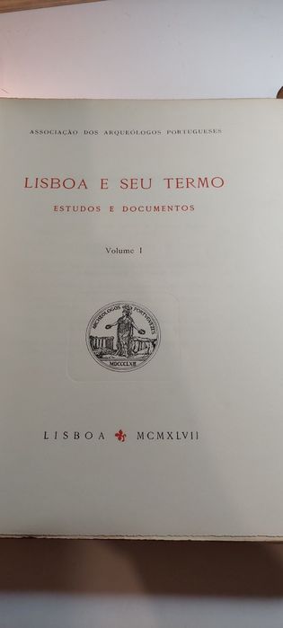 Lisboa e seu Termo, Estudos e Documentos (Volumes I e II)