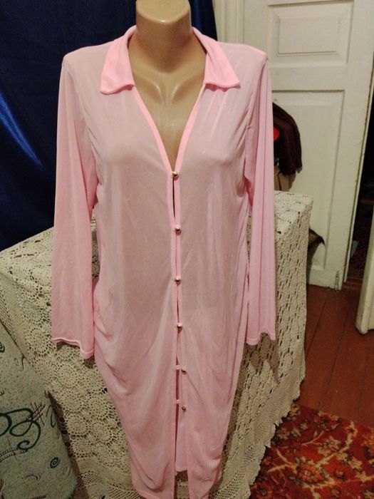 Рожевий прозорий кардіган