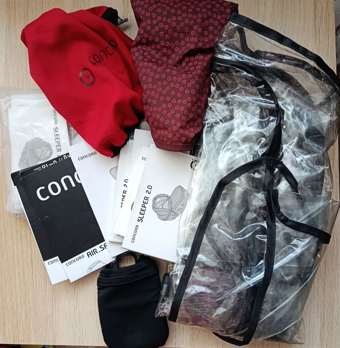 Дитяча коляска, візок Concord Wanderer 3 в 1, червоний