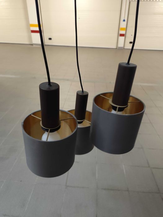 Candeeiro de Tecto Suspenso Eglo Cappucino/Dourado - com 1 ano de uso