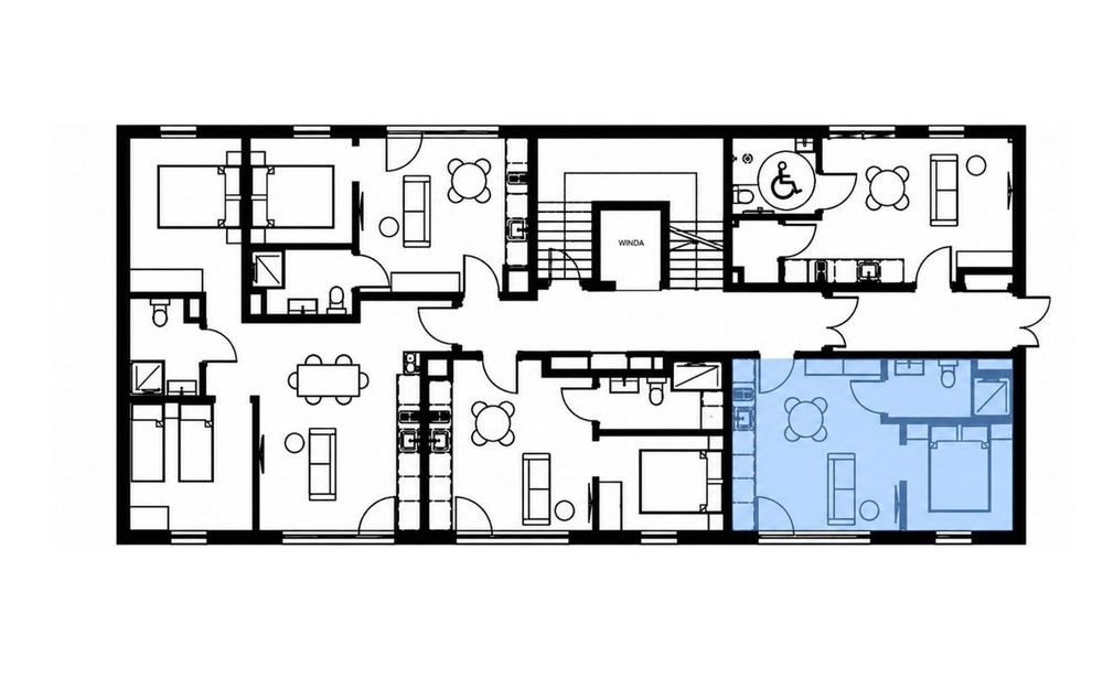 Apartament 600 metrów od plaży - Dębki