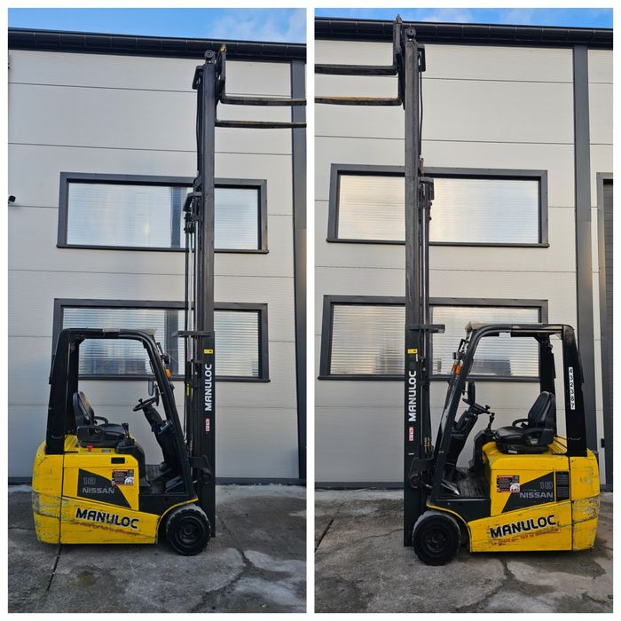 Wózek widłowy elektryczny NISSAN 1N1L18 TRIPLEX  4750mm  1750kg 48V  transport