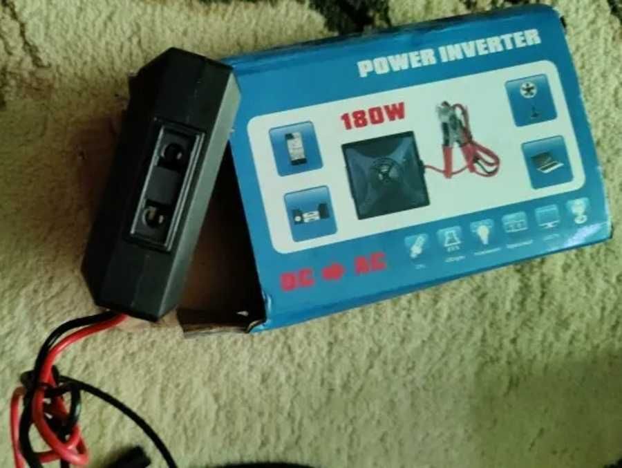 Инвертор питания преобразователь 180W DC 12V AC 220V с USB-портом