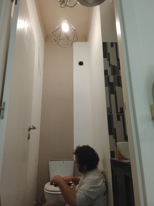 Aplicação de vinil cozinhas, aplicação de papel de parede