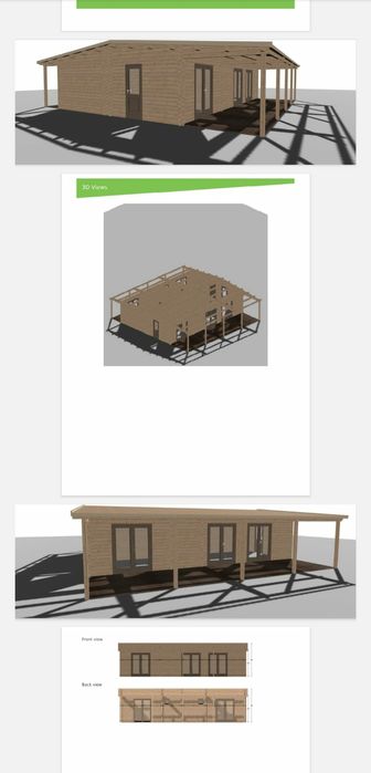 Casa de madeira nova