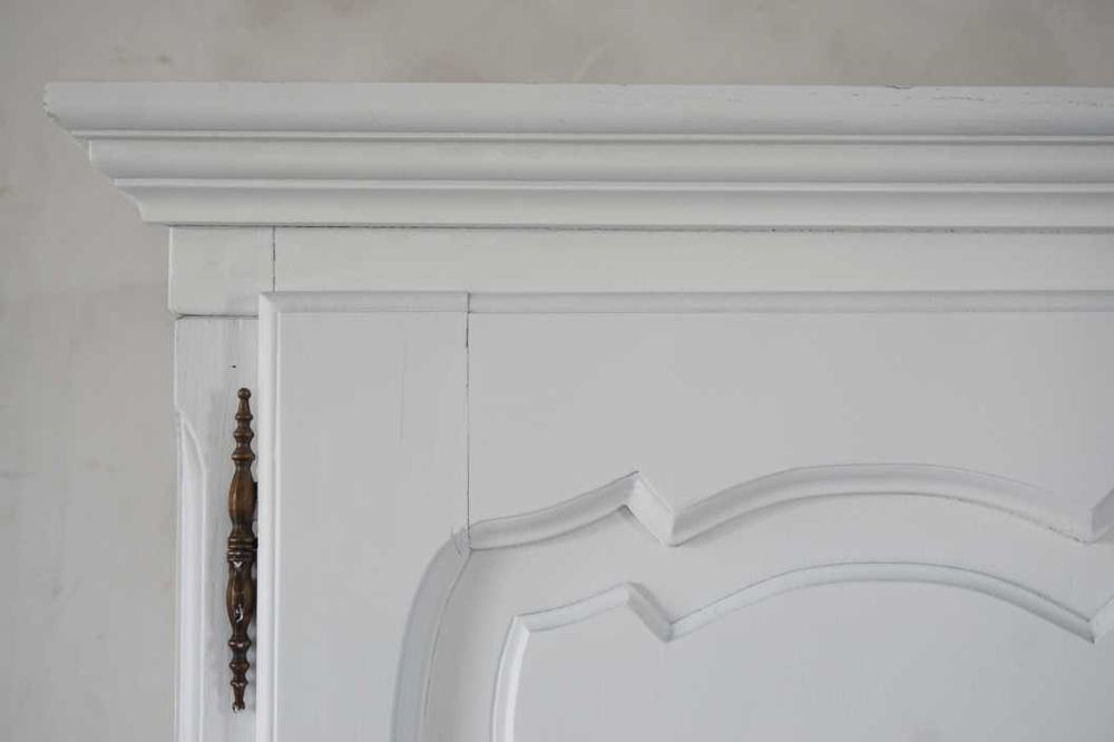 biała szafa ludwikowska ludwik antyki stara drewniana shabby chic