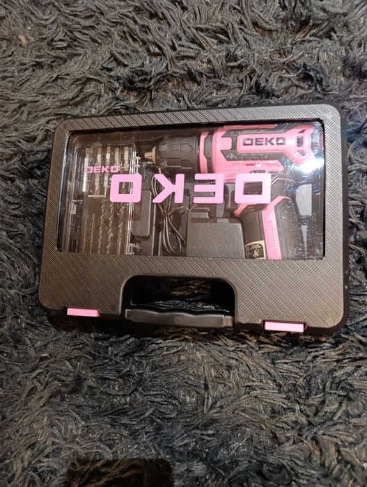 Różowa wiertarko wkrętarka 12v