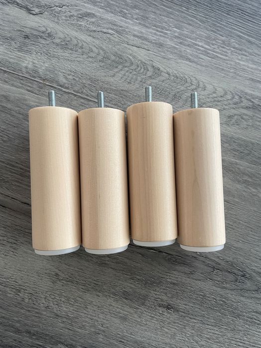4 Pés de madeira ikea 15cm (novos)