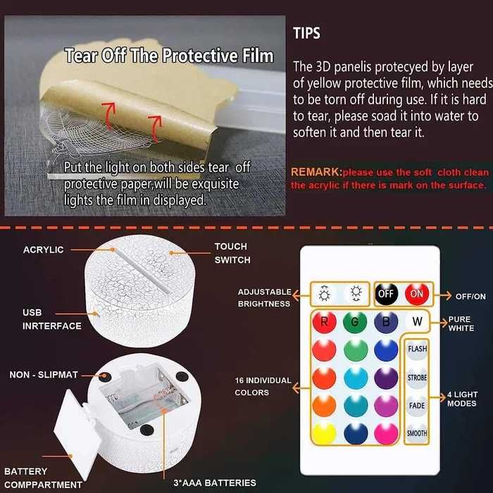 Nowa nocna lampka ledowa / lampa jednorożec / konik ! NOWOŚĆ !378! new