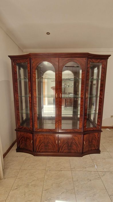 Conjunto completo de sala em madeira maciça vintage