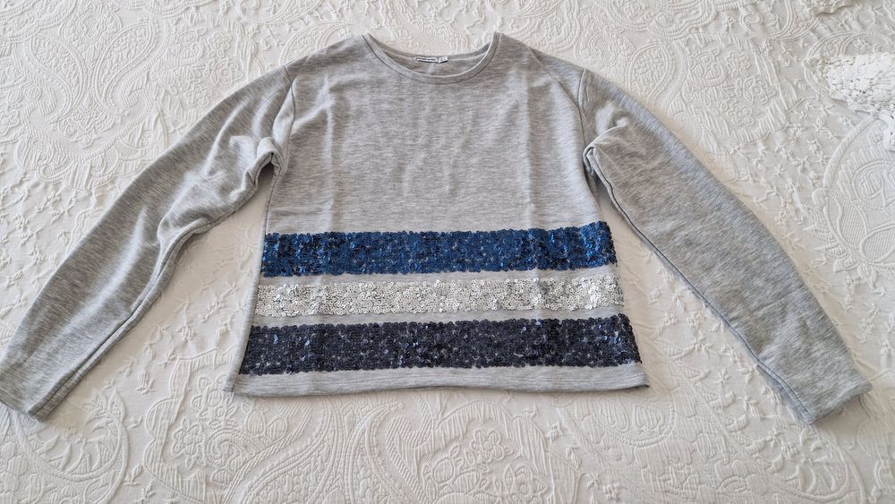 Blusa cinzenta Pull & Bear tamanho S