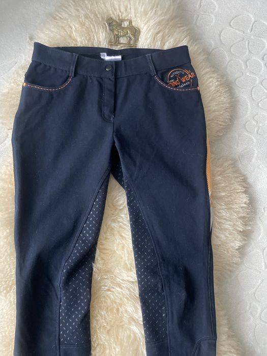 Унисекс бриджи с силиконовой  леей Epplejeck Riding Wear на 48 размер