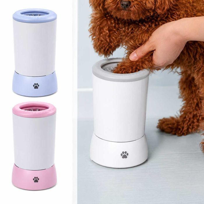 Máquina automático para lavar as patas do seu animal de estimação.