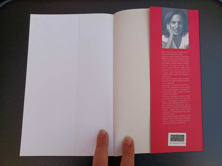 Livro "Acidentes de Percurso", de Maria João de Carvalho