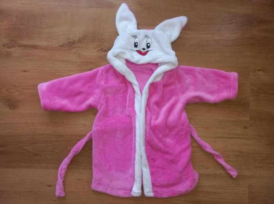 Банный халат зайчик размер 9 12 18 мес 74-80 см