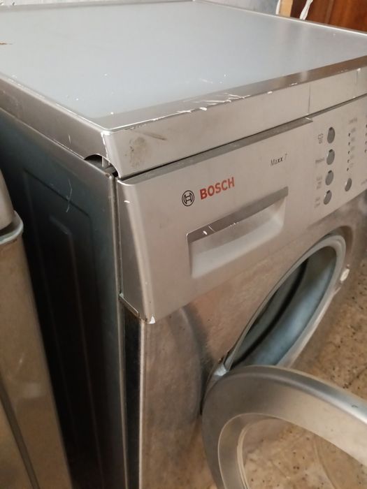 Entrega garantia máquina de roupa Bosch 7kg inox