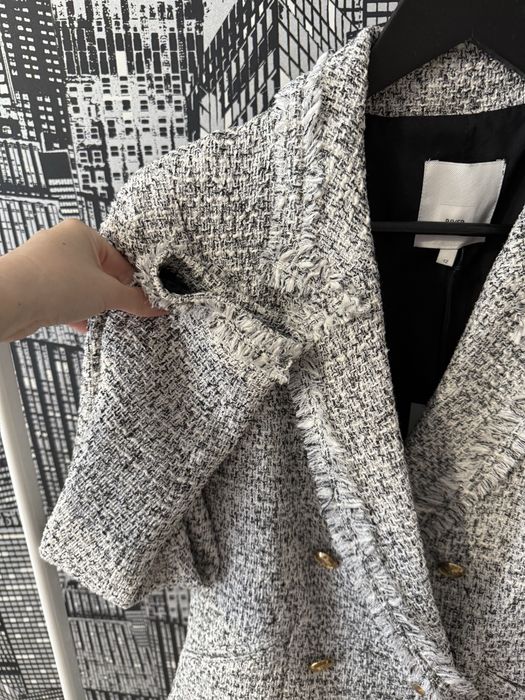 Стильний новий твідовий піджак жакет River Island піджак з гудзиками