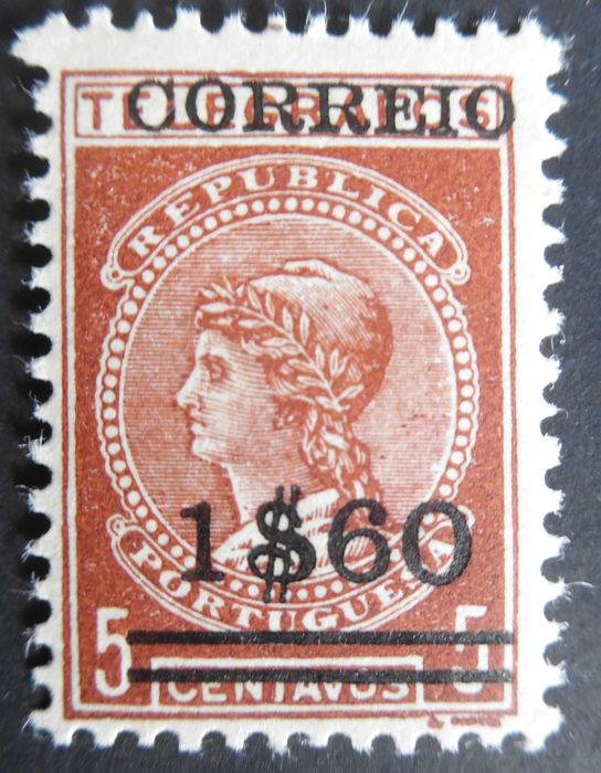 Selos Portugal 1929- Imposto telegráfico c/ sobretaxa 1$60 nº 494 NOVO