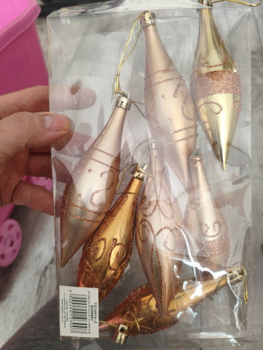 Sople na choinkę 6 sztuk.