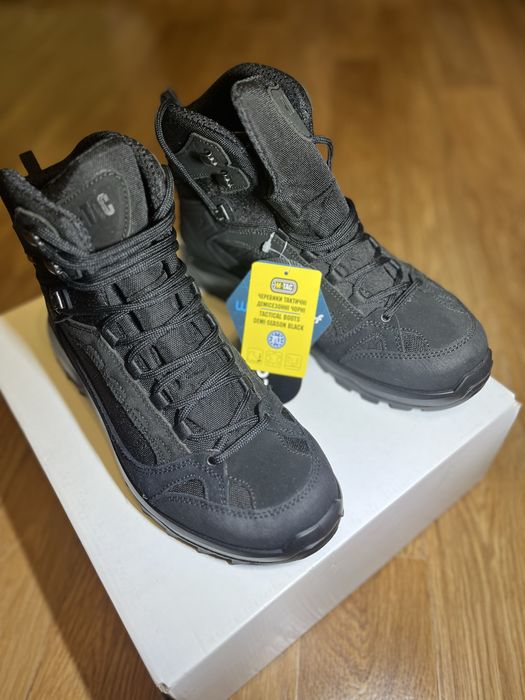 M-TAC черевики тактичні демісезонні BLACK/ 43 розмір / 28 устілка