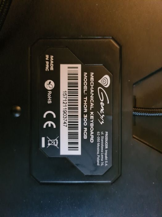 Klawiatura Mechaniczna Genesis Thor 300 RGB [otemu brown]