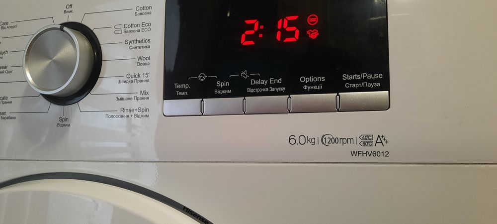 Пральна машина Hisense wfhv6012