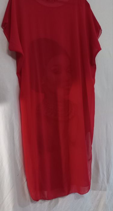 Vestido/Túnica vermelha angolana