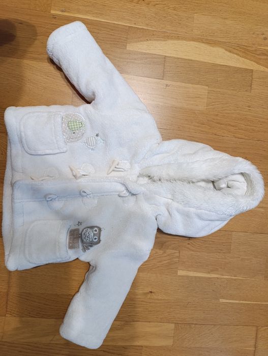 Куртка велюрова F&F 6-9міс. Шубка