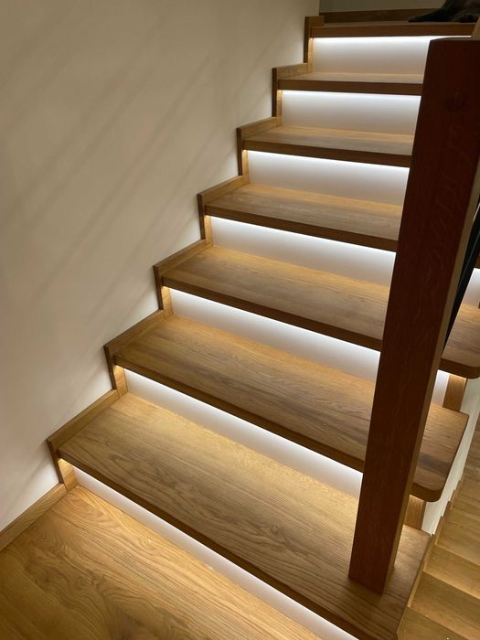 Deski dębowe, suche, trepy, stopnie gotowe