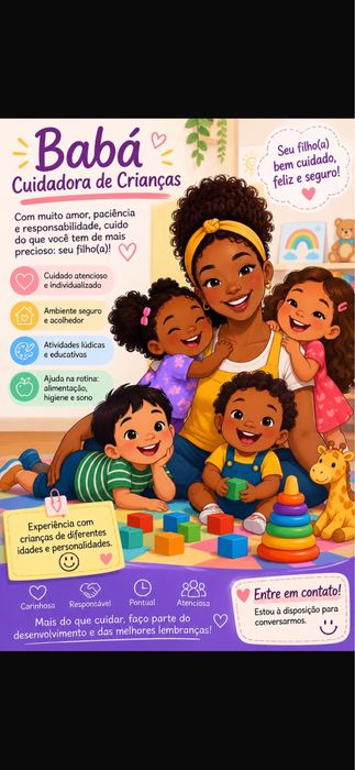 Baba cuidadora de crianças
