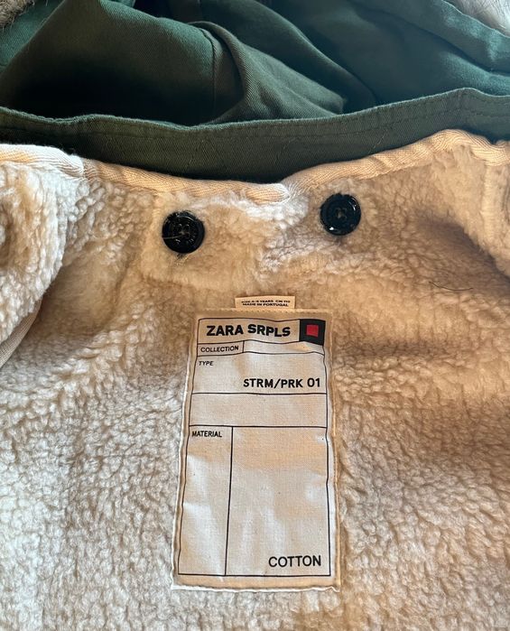 UNIKAT Zara SRPLS 2w1 parka kurtka płaszcz bawełna limitowana 449 zł