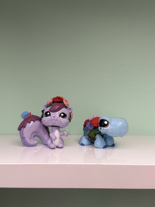 littlest pet shop lps g2 wiewiórka żółw figurka kolekcjonerska custom