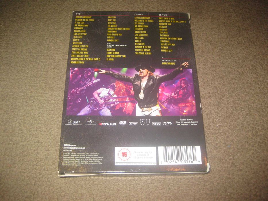 Guns n Roses "Appetite for Democracy" Edição Especial Deluxe com 2 CDs+DVD em Digipack/Raro!
