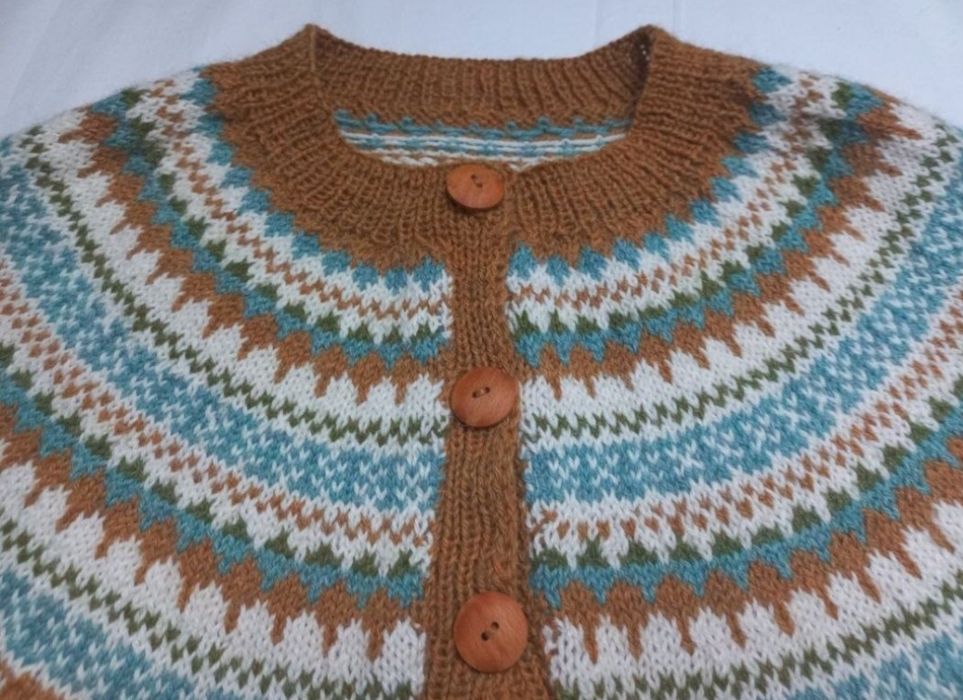 Sweter z alpaki handmade 40 super!