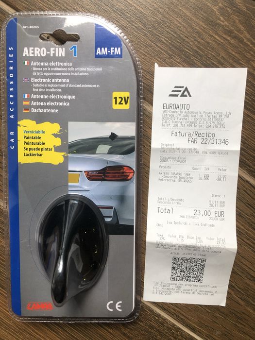 Antena tubarão nova com garantia e comprovativo compra