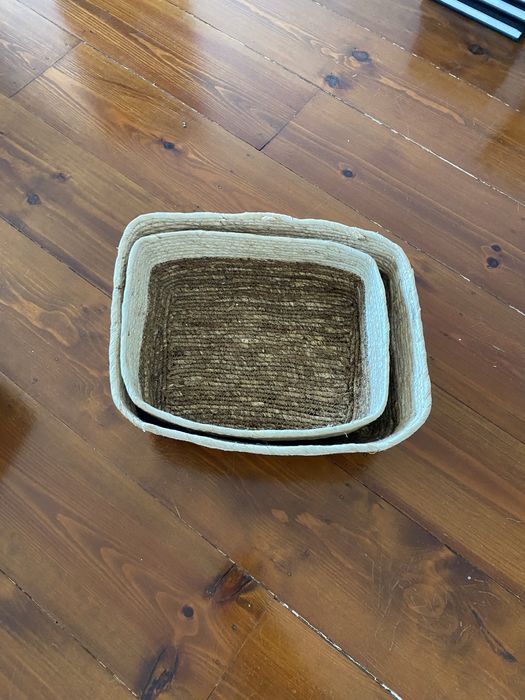 Conjunto de 2 cestos  para arrumação