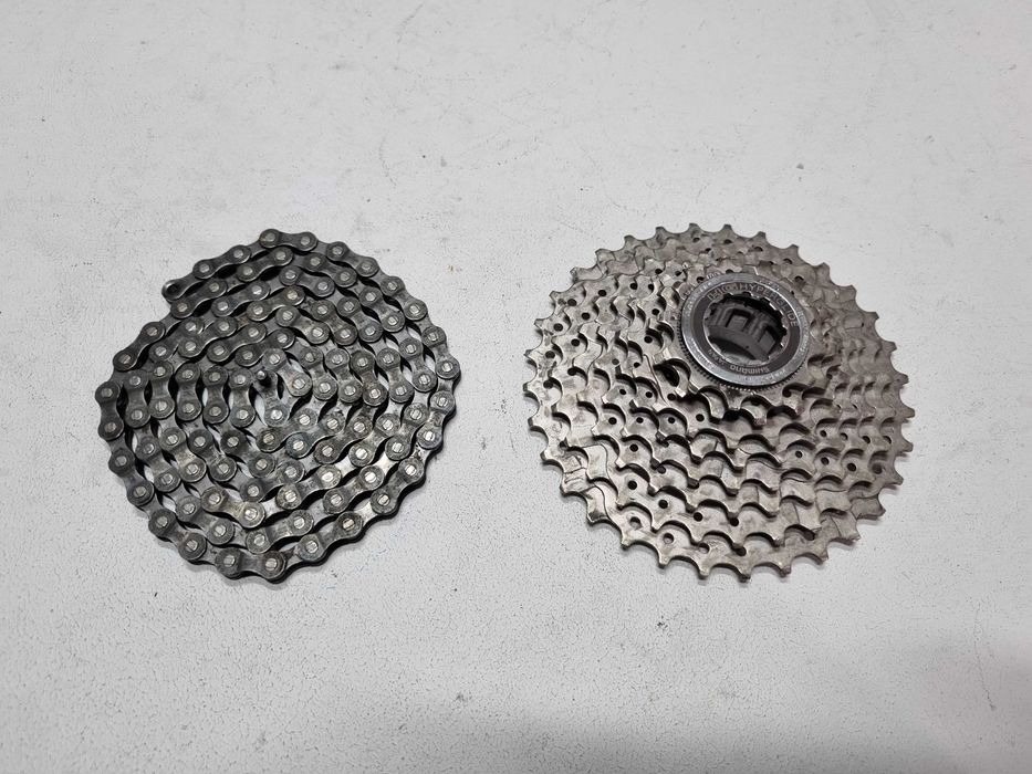 Kaseta XTR m900 8s Plus Łańcuch Korba Gripy