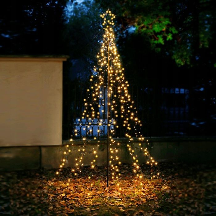 choinka metalowa xl 250 cm 500 led timer kema zewnętrzna