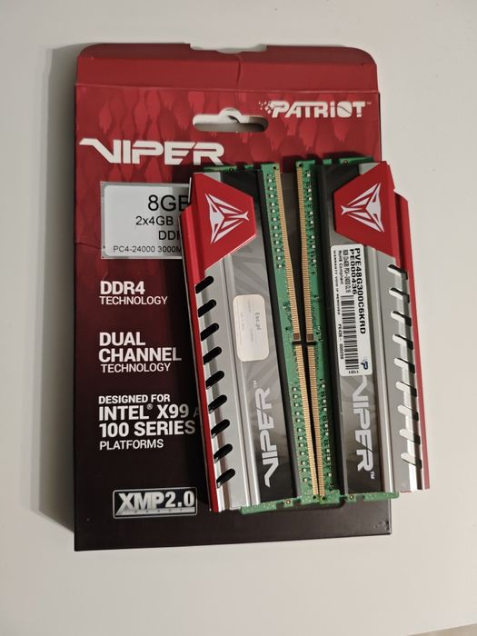 Ddr4 Viper 2x4 GB, 3000 mh, w dobrym stanie