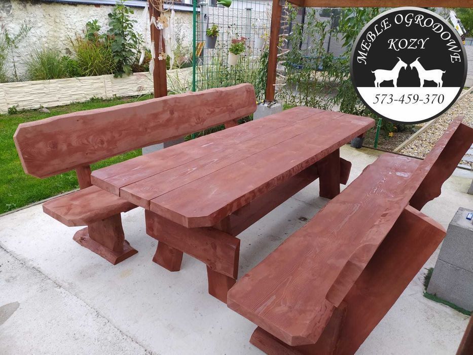 CENY DO KOŃCA LUTEGO! Meble ogrodowe drewniane góralskie Lite drewno