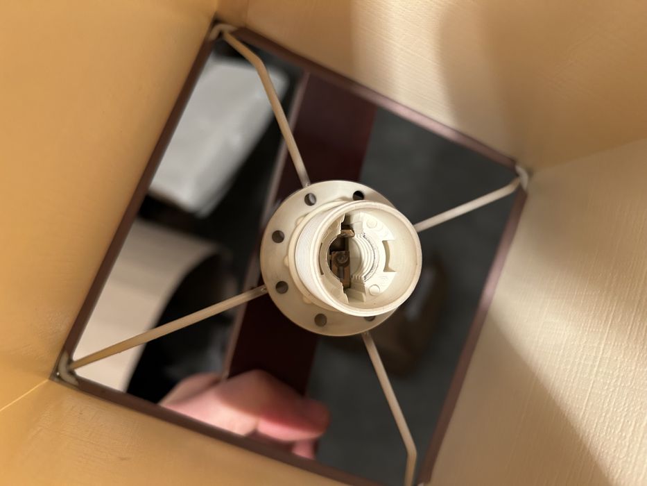 Lampa wisząca drewniana