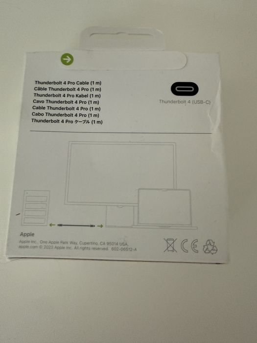 Apple Thunderbolt Pro 4 1m nowy Warszawa kabel przewód